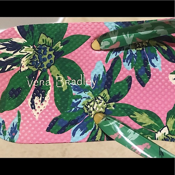 🔥EUC VERA BRADLEY SUPER CUTE FLIP FLOPS PLEASE👀🔽ALL PICS&GORG MULTICOLORED - Picture 12 of 14